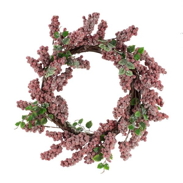 Seasonal Abode Frosted Berry Wreath 18" Bed Bath & Beyond 36845816